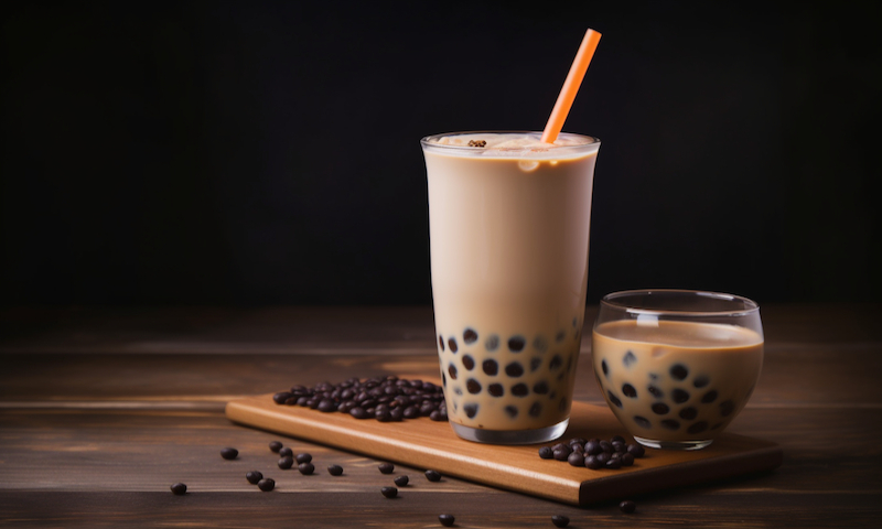 Jasmine Tea Jelly with Milk